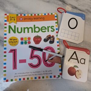 Learning Numbers and Letters Dry Erase Set